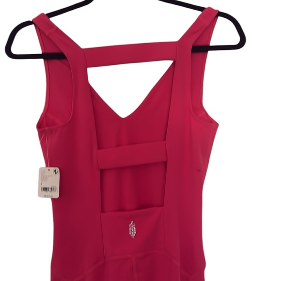 Free People Movement jumpsuit, electric sunset/coral color, size XS - Picture 6 of 8